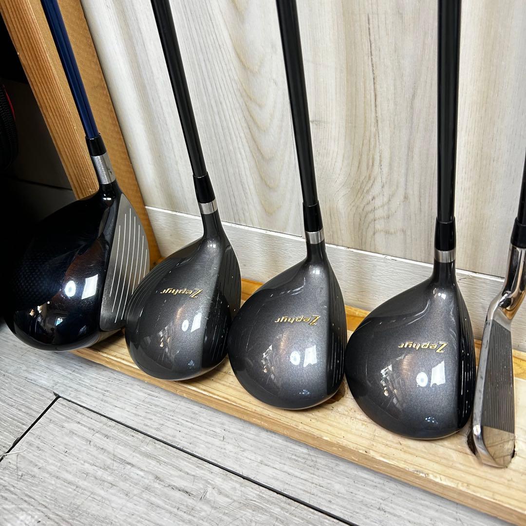 【メンズ右】ミズノ ゼファー　SR メンズゴルフセット　初心者　14本セット