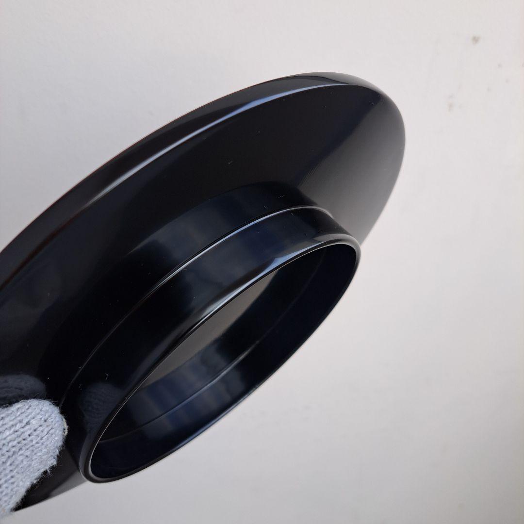 【輪島塗　7.5寸\"高台付き\"大皿×5客】布着本堅地　未使用/長期保管品