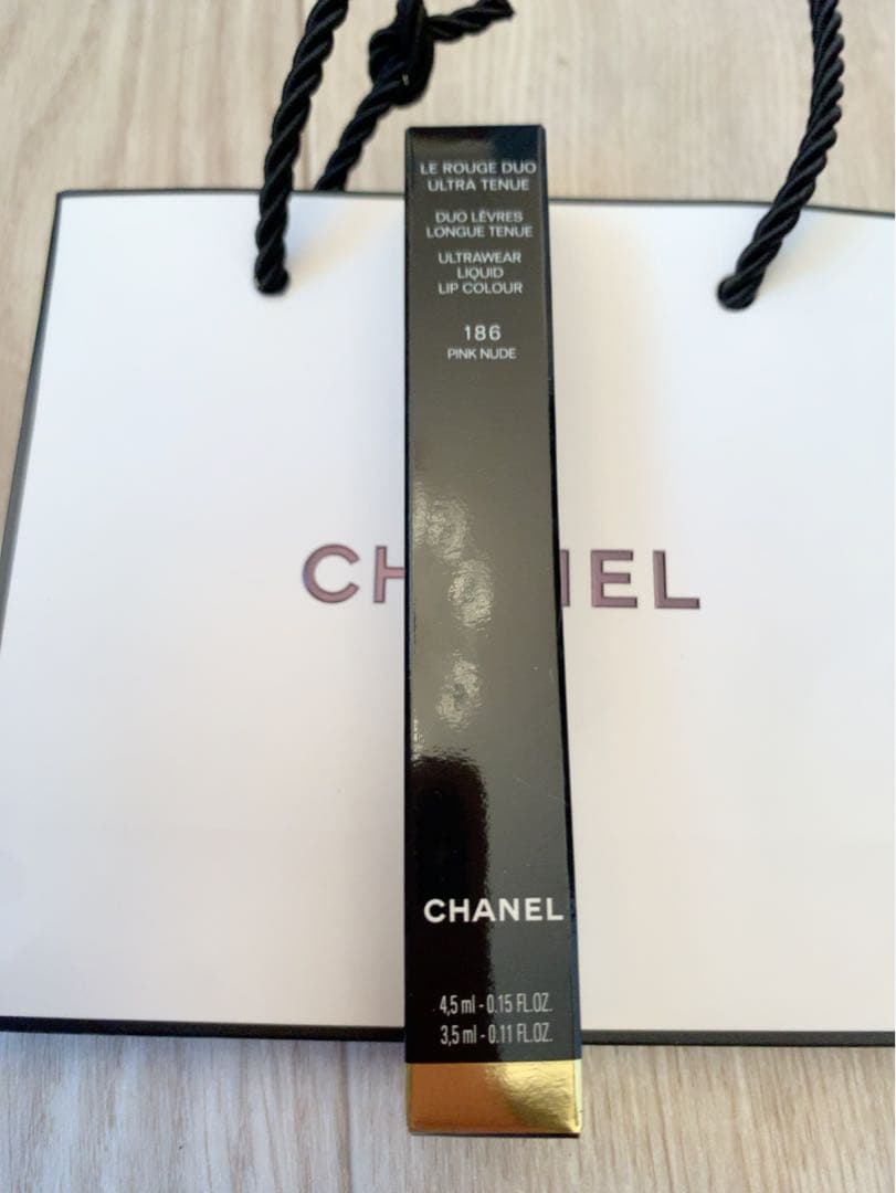 【新品】CHANEL ル ルージュ デュオ ウルトラトゥニュ 186ピンクヌード