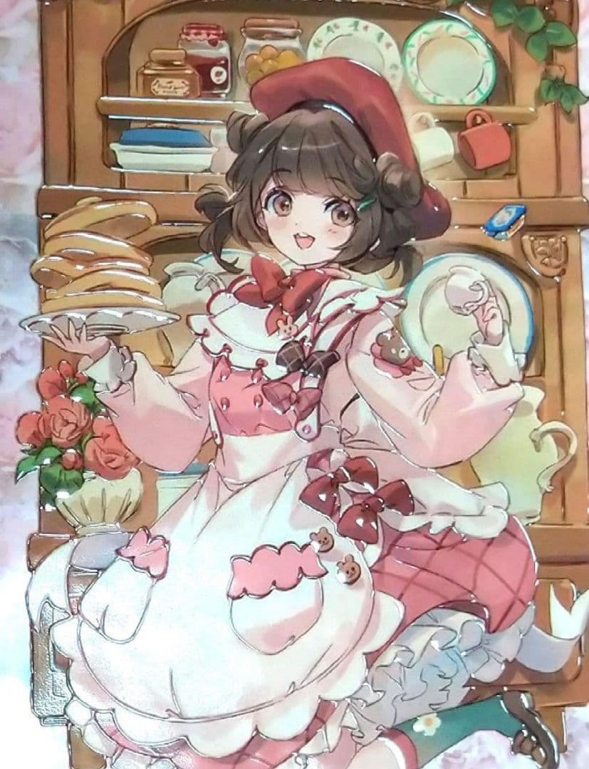 J624＃甜香满屋(水晶)Shine切り売り海外人物マステ女の子