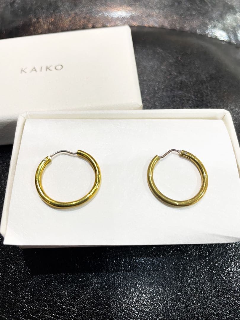 KAIKO フープピアス両耳 GOLD