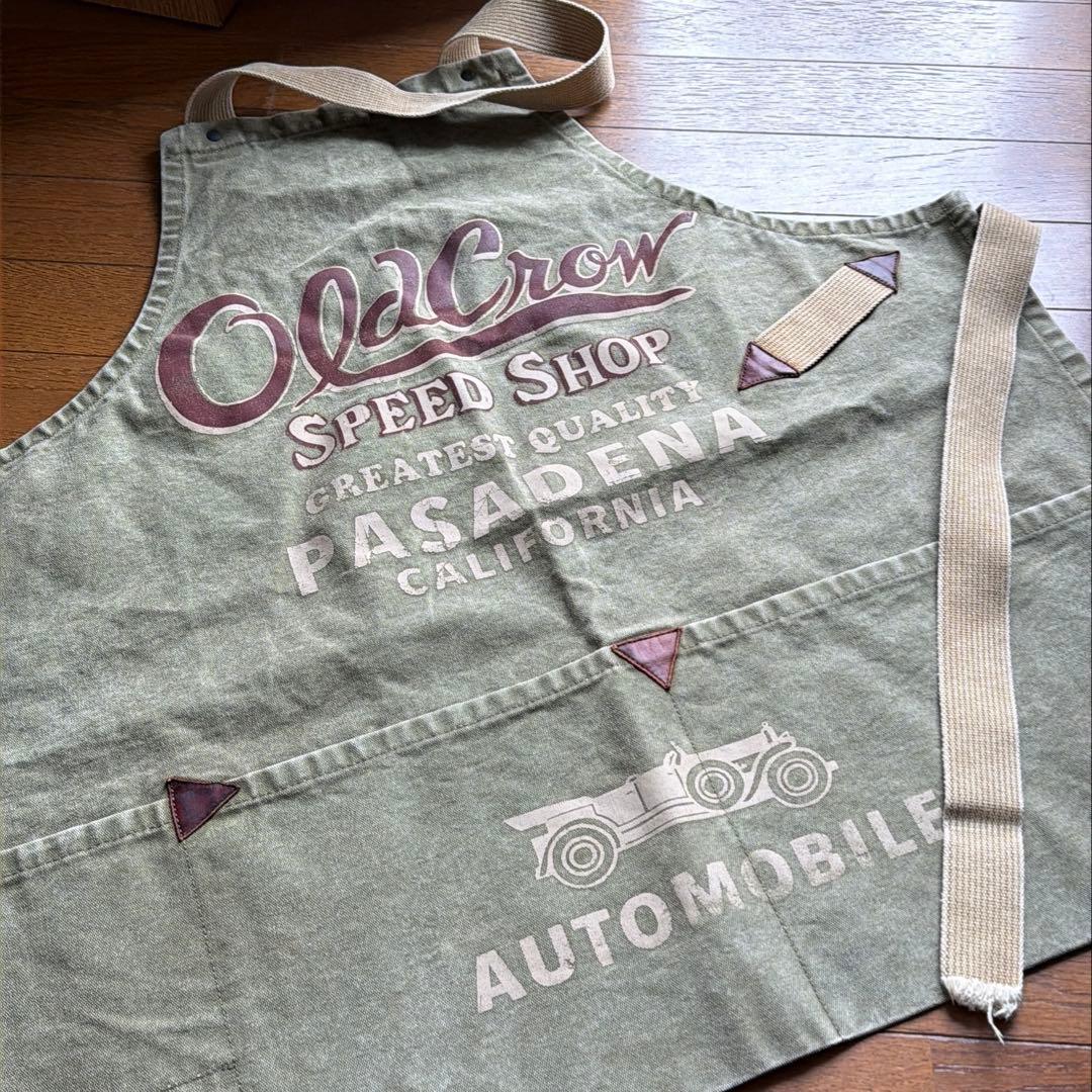 OLD CROW ビンテージ エプロン CROW BRAND グラッドハンド