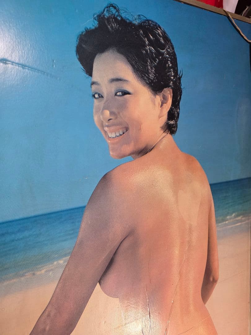 珍品、アンティークな カネボウ夏目雅子ポスターフレーム版