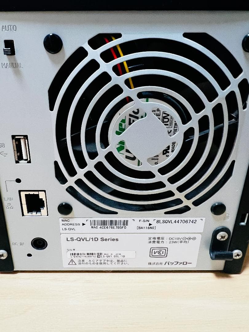 Linkstation LS-QVL5FD 4TB×4=16TB構成