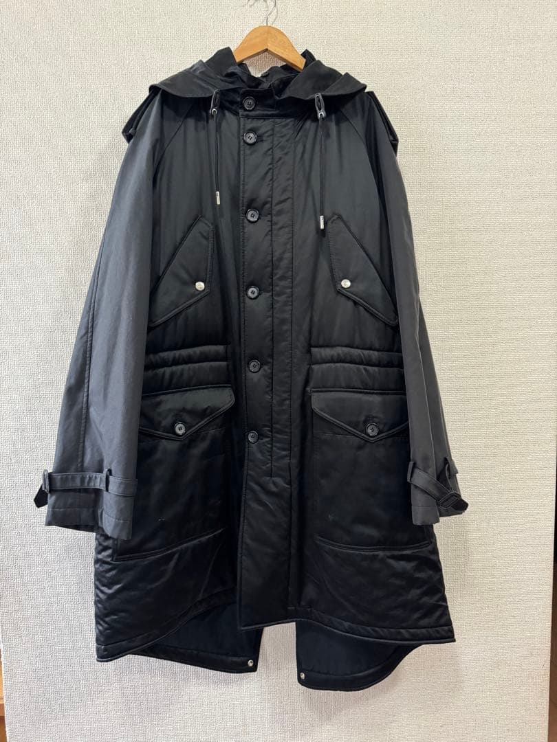 Alexander McQueen ブラックモッズコート