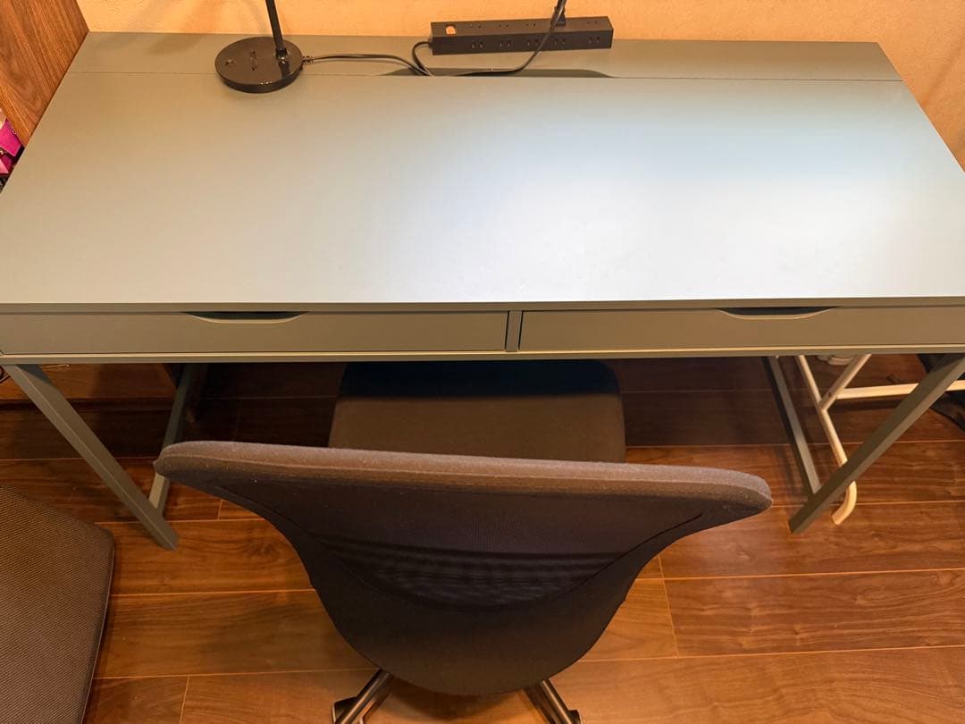IKEA ALEX アレクス デスク グレーターコイズ 132×58