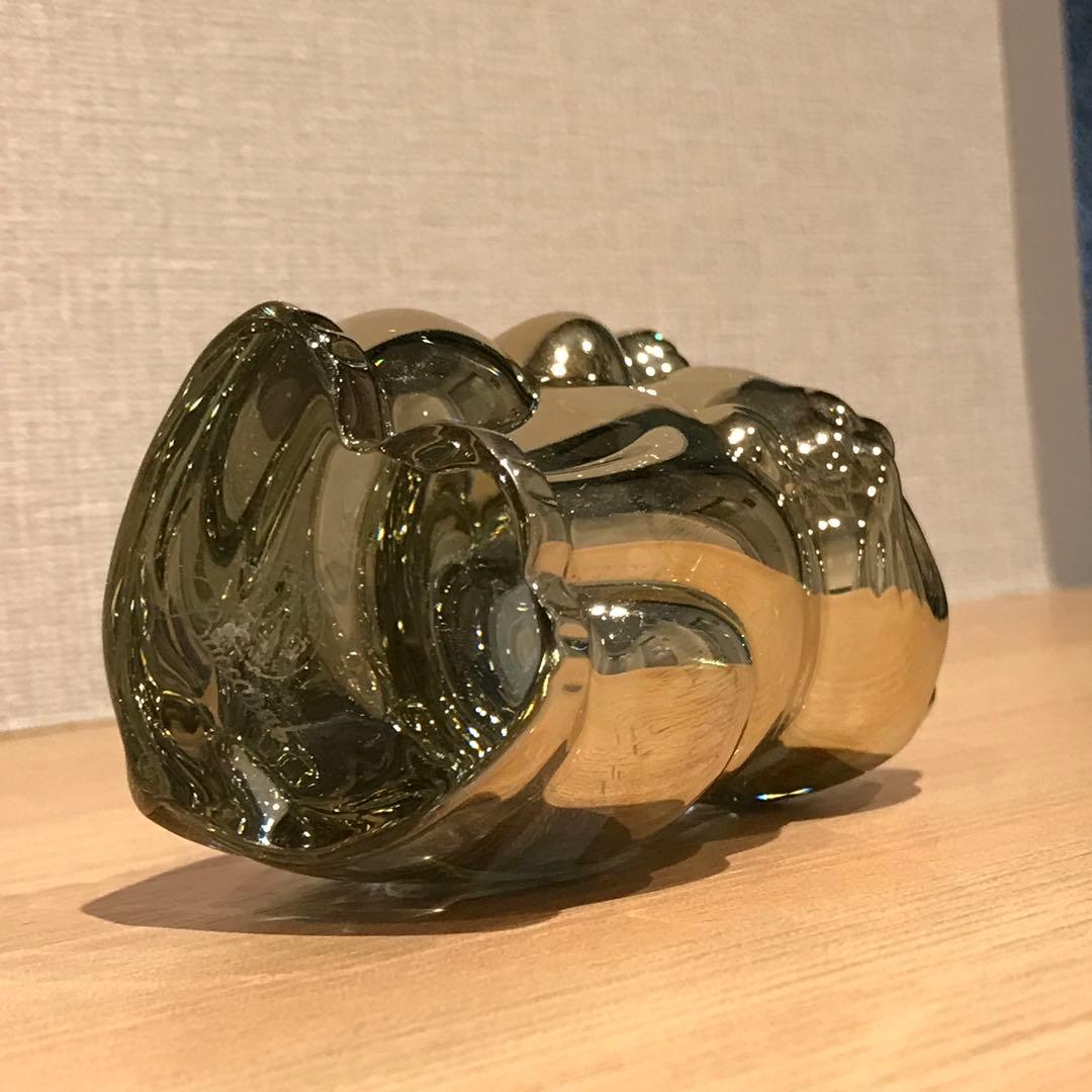 可愛らしい♡アンティークバカラ招き猫フィギュリン♪ゴールド縁起物ラッキーキャット