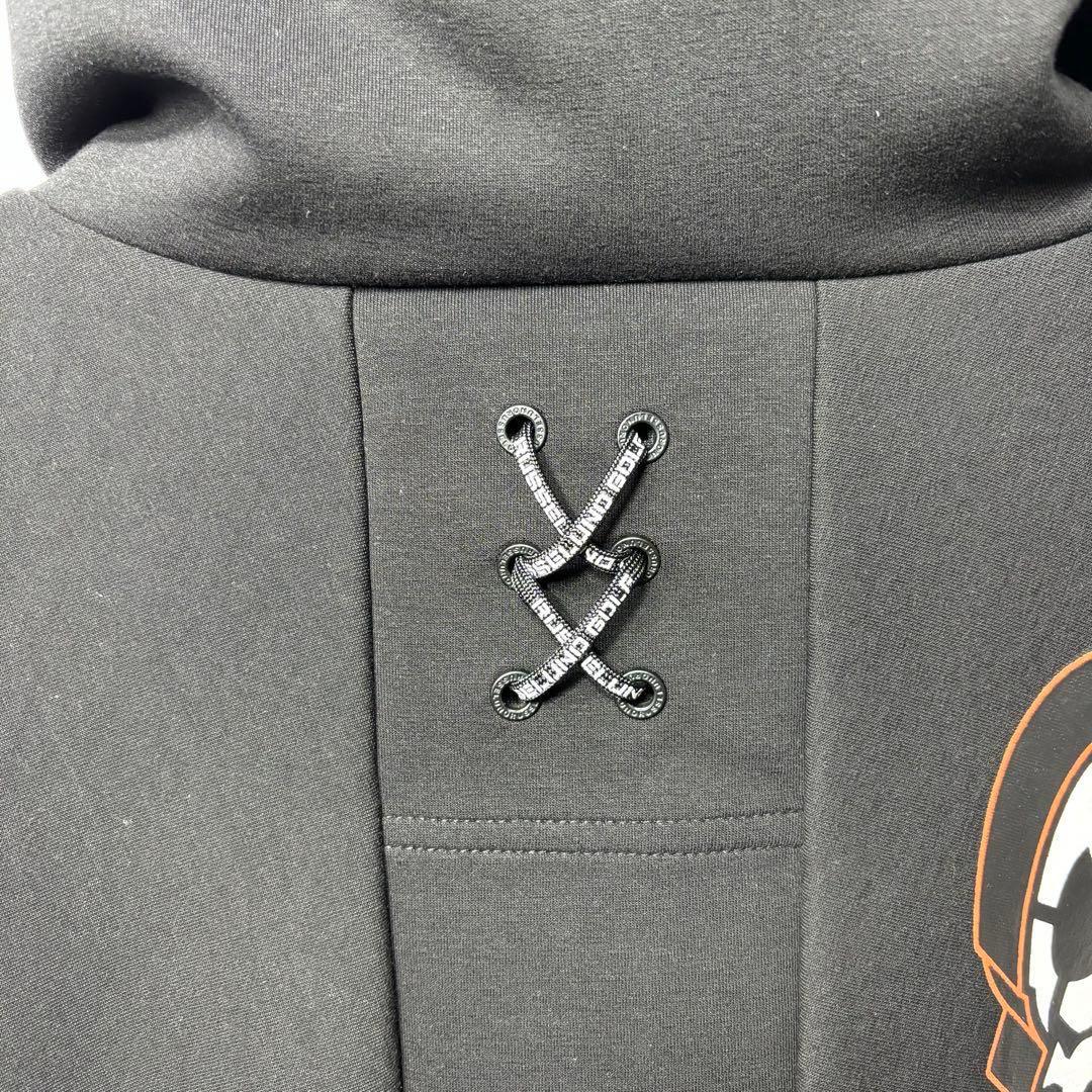 新品 ラッセルノ マスク フーディー マルチロゴ ブラック ゴルフ M