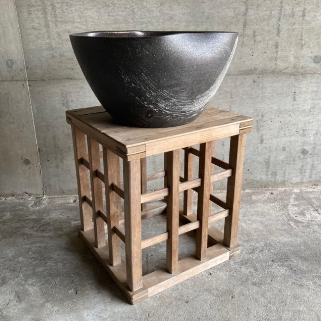 信楽焼 睡蓮鉢 めだか鉢 金魚 水鉢 植物 花器 大型 深鉢 緑色 和風 陶器