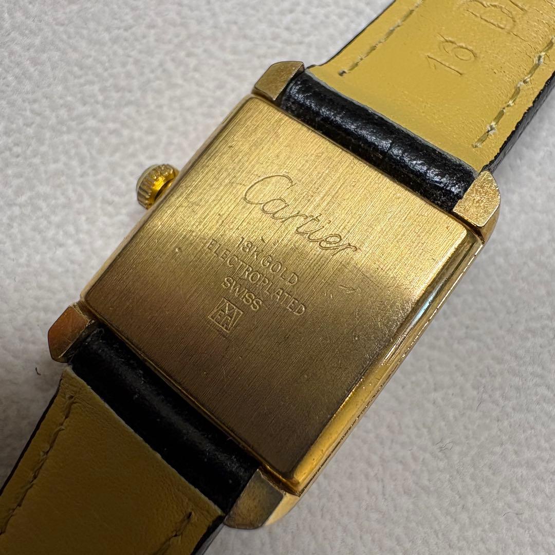 Cartier カルティエ プレマストタンク 金メッキ 手巻き
