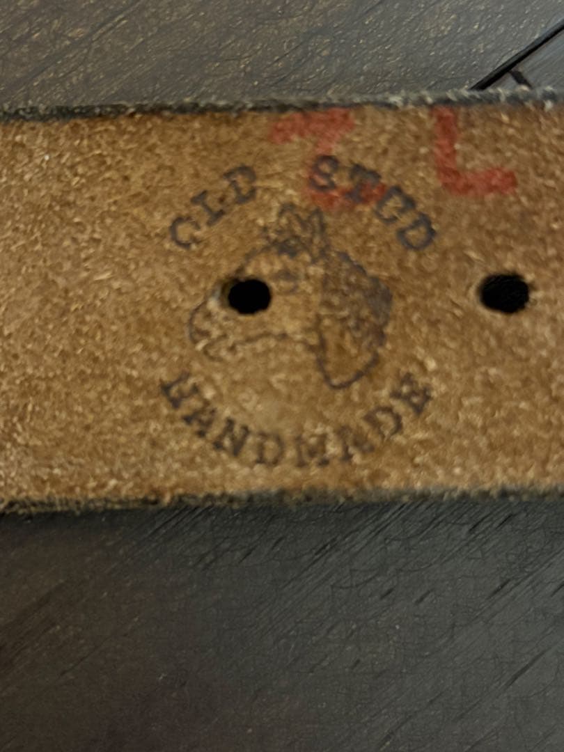 オールドスタッズ　オールドスタッツ　ブラウン 花デザイン ベルト