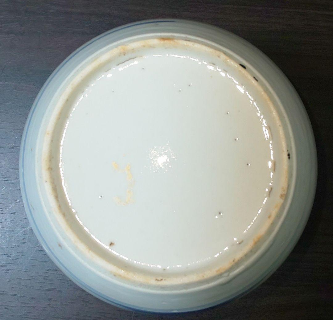 中国美術 清時代 白磁染付花蝶文様 陶磁器茶壷