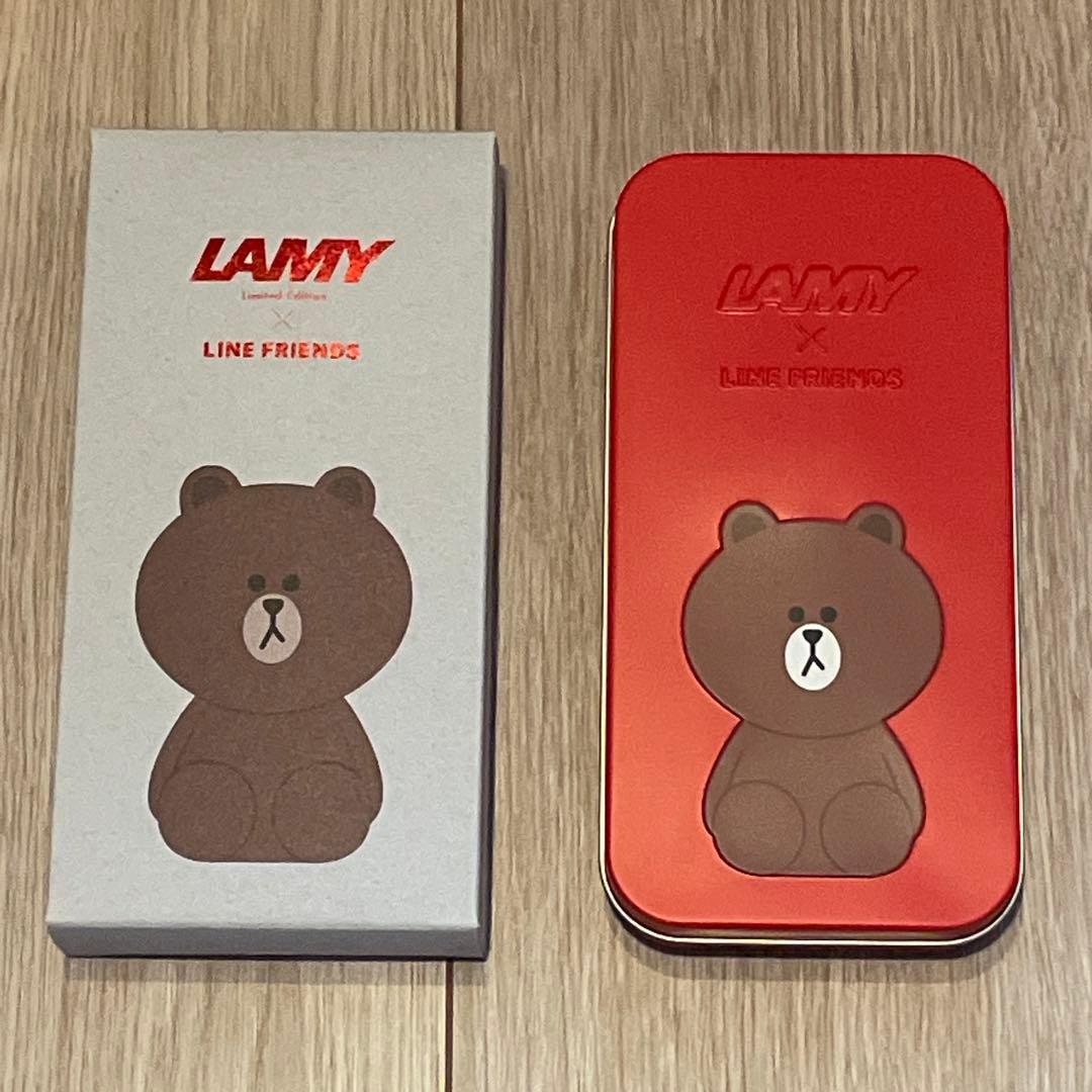 LAMY×LINE FRIENDS万年筆 (BROWN in the red)