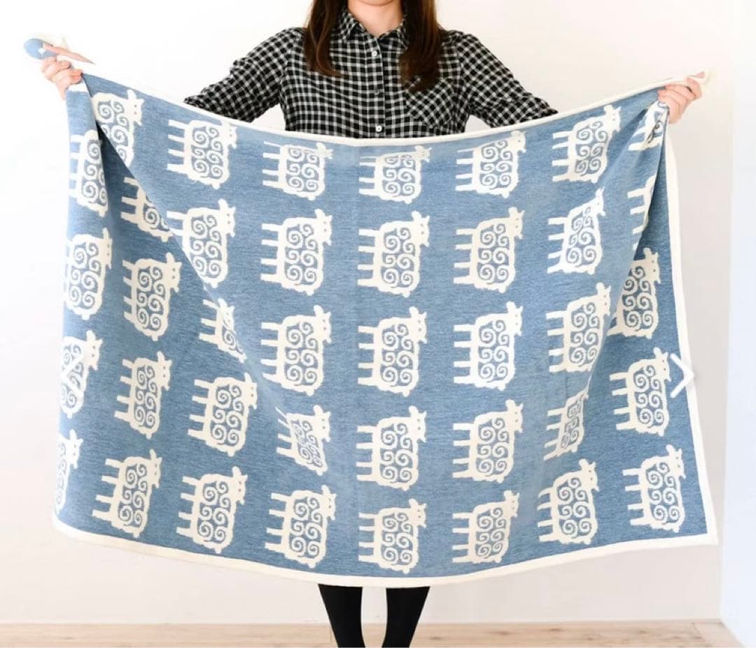 新品　クリッパン　ハーフ　コットンブランケット　カバー　シープ　ヒツジ