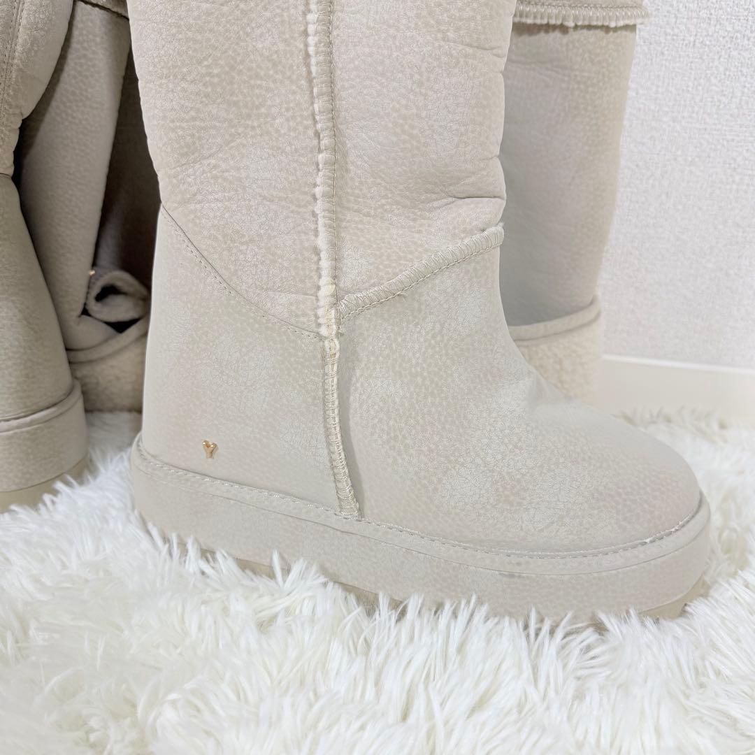 【美品】YELLO MAGNOLIA LONG BOOTS ベージュ