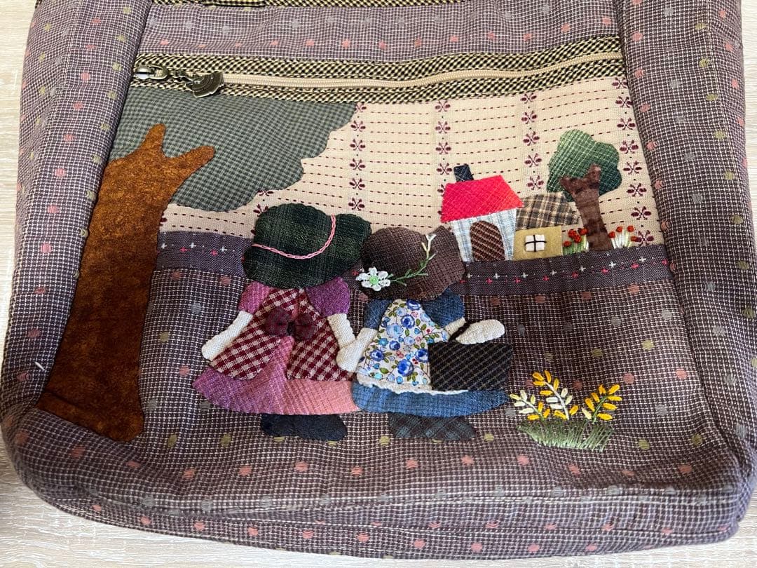 ★新作・最終出品★スーちゃん＆お友達★ハンドメイド　トートバッグ　パッチワーク大