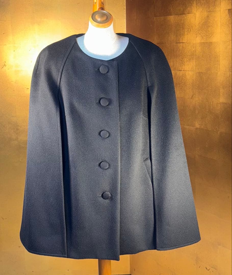 【Reneルネ】新品タグ付き定価154,000円カシミヤ✖️ウールポンチョ38