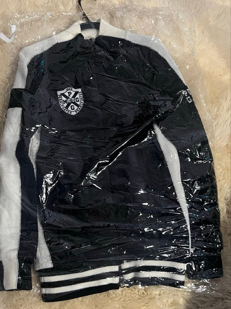 PEARLY GATES暖ボアタイプジャケット ネイビー/ホワイト サイズ5