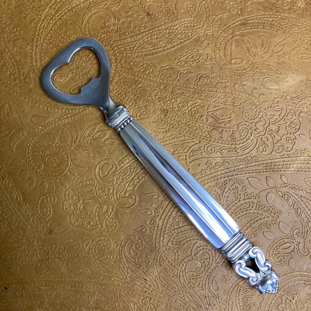 【E 】純銀/約70g ボトルオープナー【Acorn】