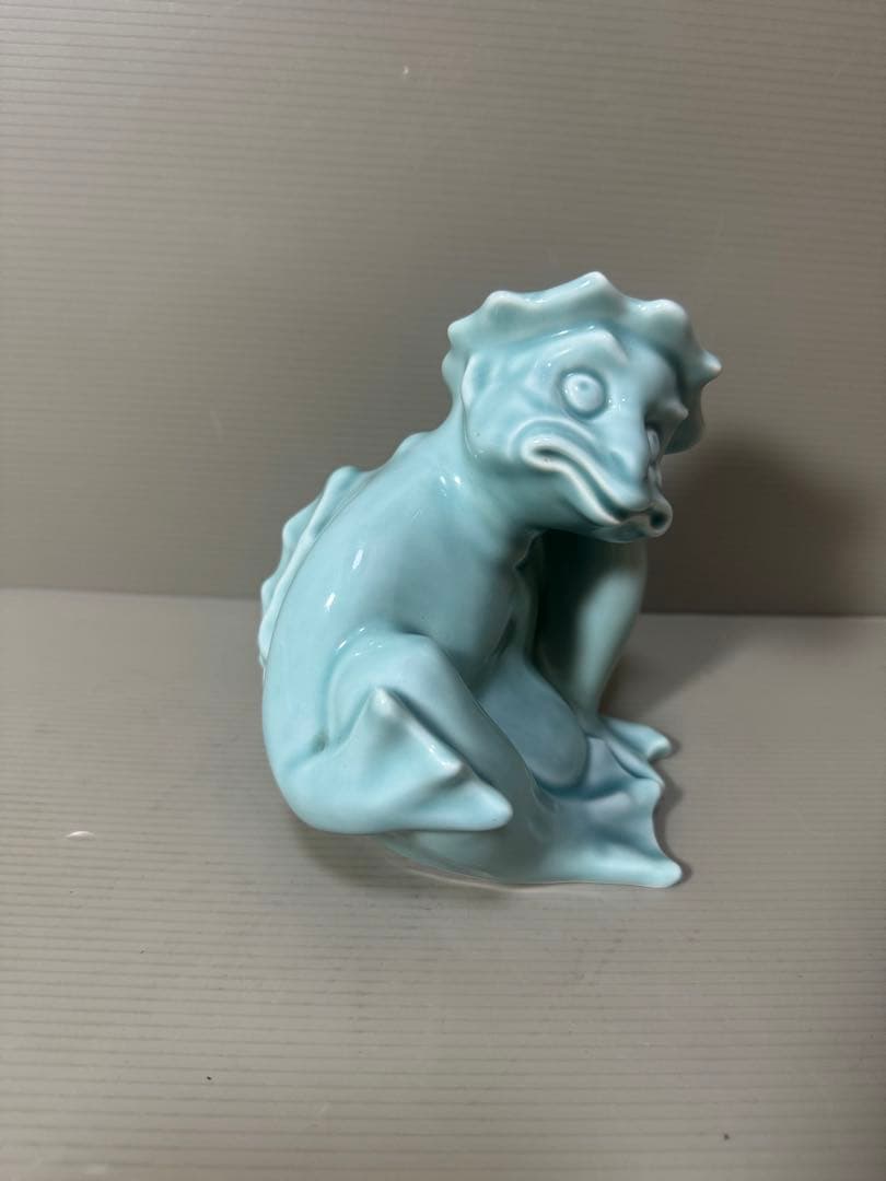 2139 深川製磁　青磁　カッパ　置物