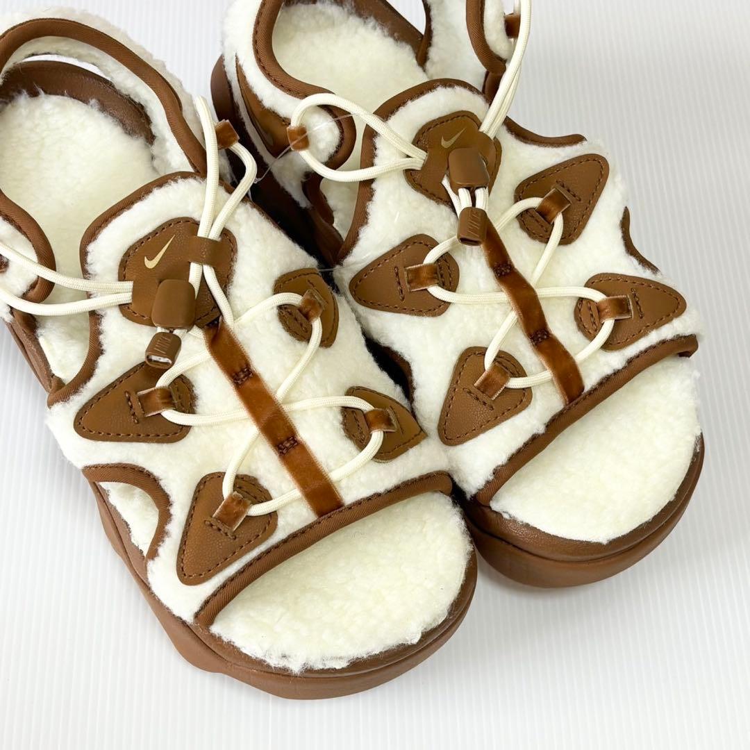 新品未使用　NIKE エアマックスココ　ファー　ボア　サンダル　25cm 茶