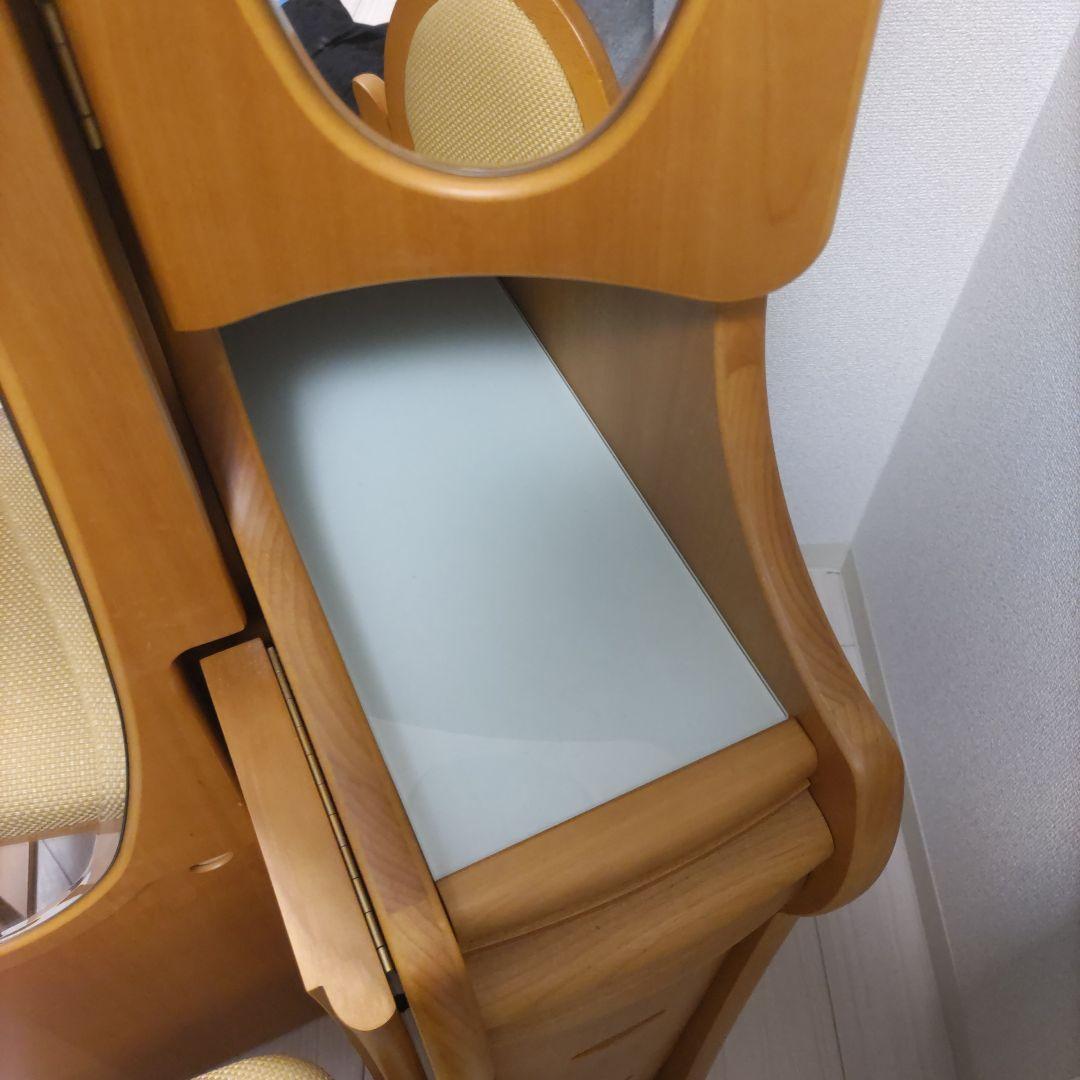 木目調 ドレッサー・鏡台 引き出し付き