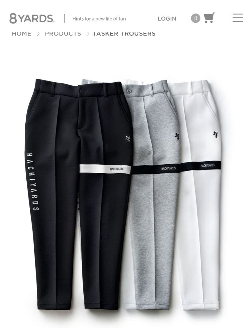 8YARDS タスカーパンツ ブラック