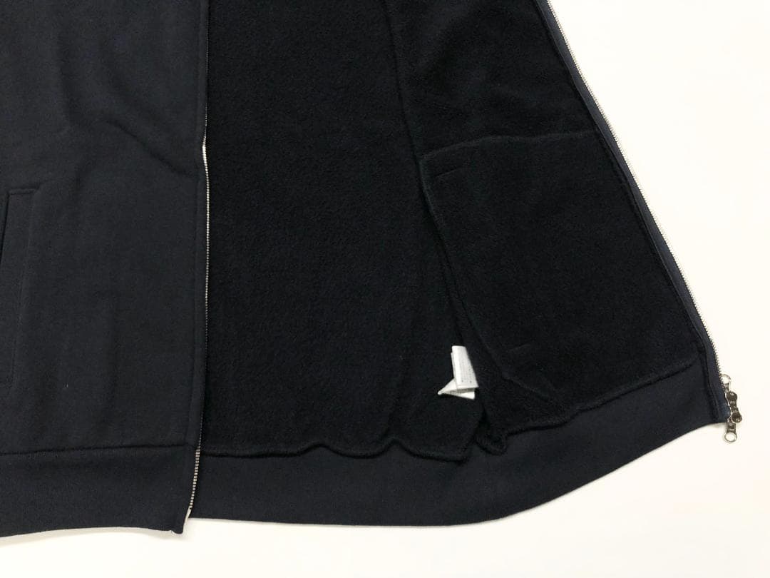 ○★新品未使用　PEARLY GATES　裏毛フルジップパーカー　5　ネイビー