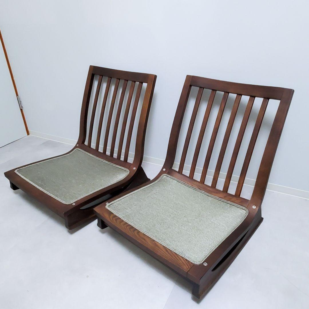 【廃盤希少✨️極美品】カリモク ロッキング座椅子 kigumi 2脚セット②