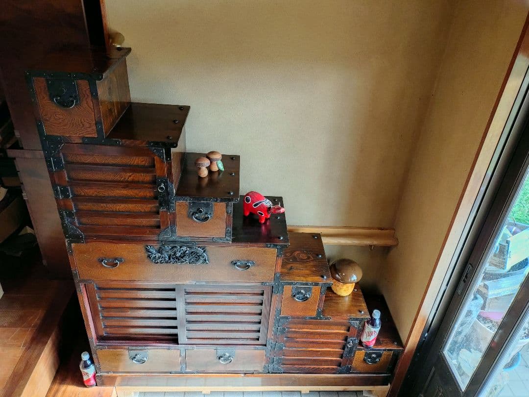 階段箪笥 両面箪笥 階段だんす 階段ダンス 和箪笥 和ダンス 時代家具 民芸家具