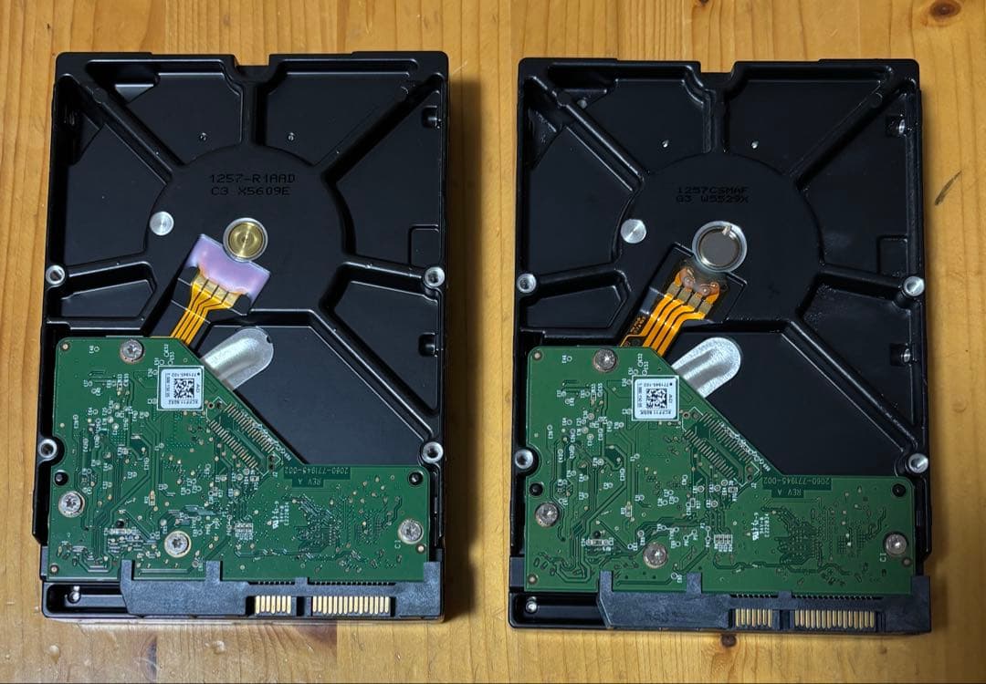 【2台セット】WD 2TB HDD WD20EFRX