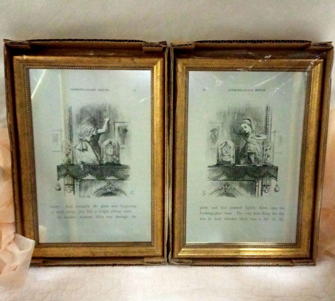 アリス展　アリス　パブミラー　ゴールドフレーム