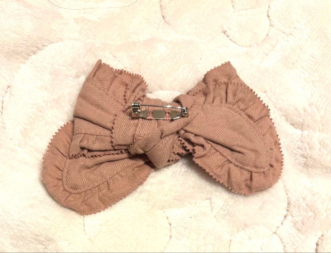 ピンクハウス♡フード付きブラウス　ピコフリル　リボン　　くすみピンク