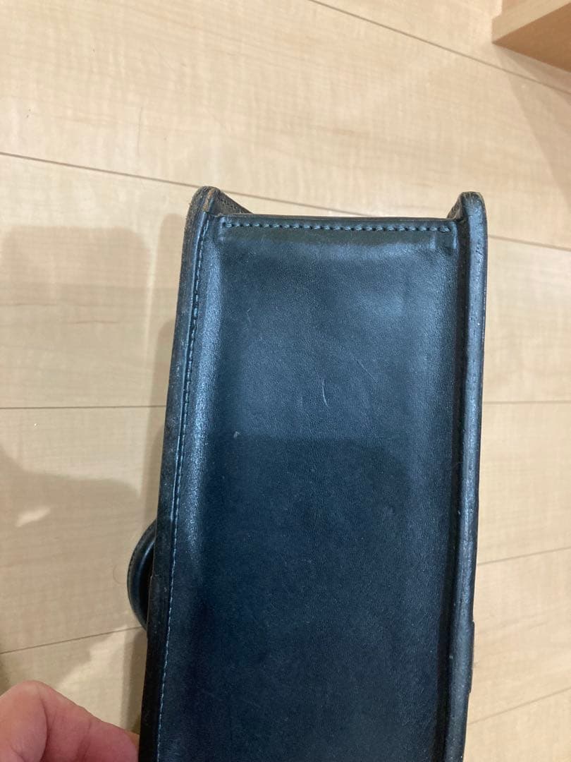 ブリーフケース　 ネイビー　万双　革