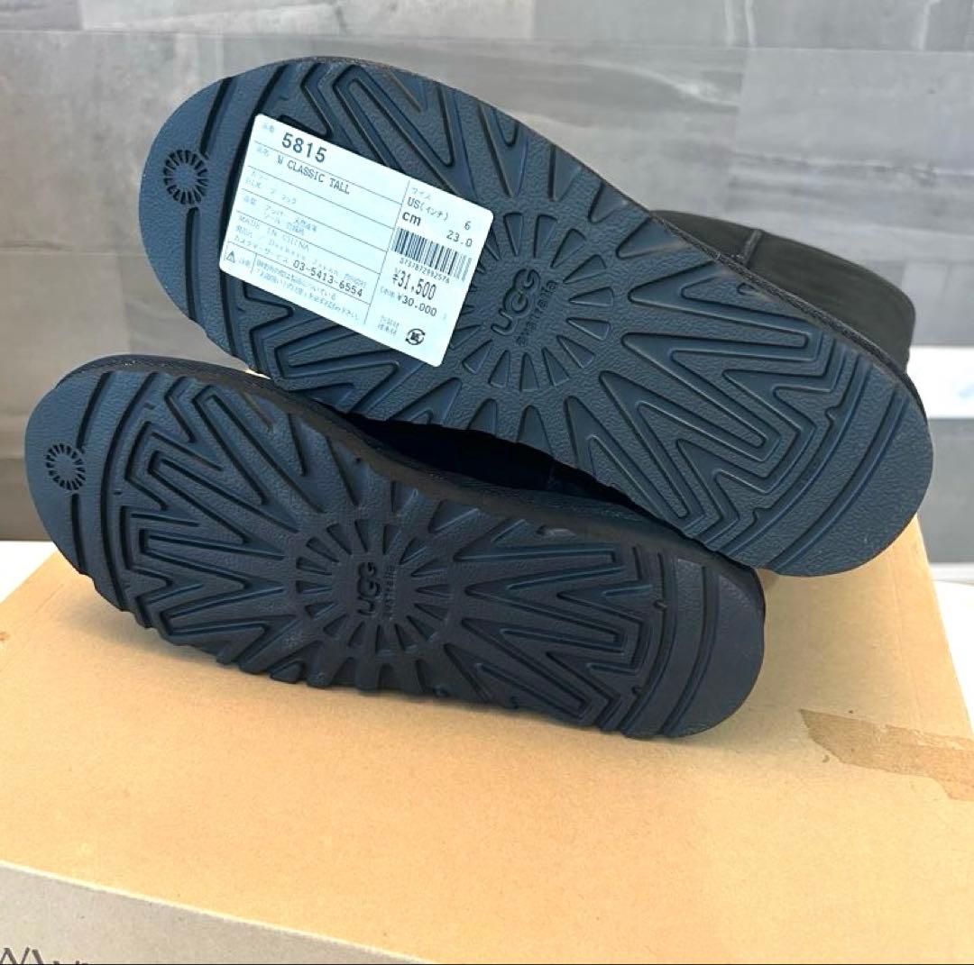 新品未使用⭐︎UGGブラック クラシックトールムートンブーツ サイズ6