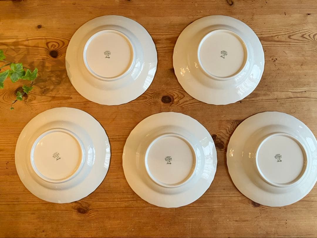 ジノリ　ベッキオグレース　23.5スーププレート×5