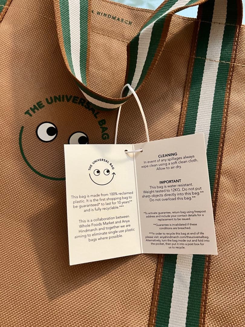 超レア！！アニヤハインドマーチandホールフーズ　コラボ　エコバッグ