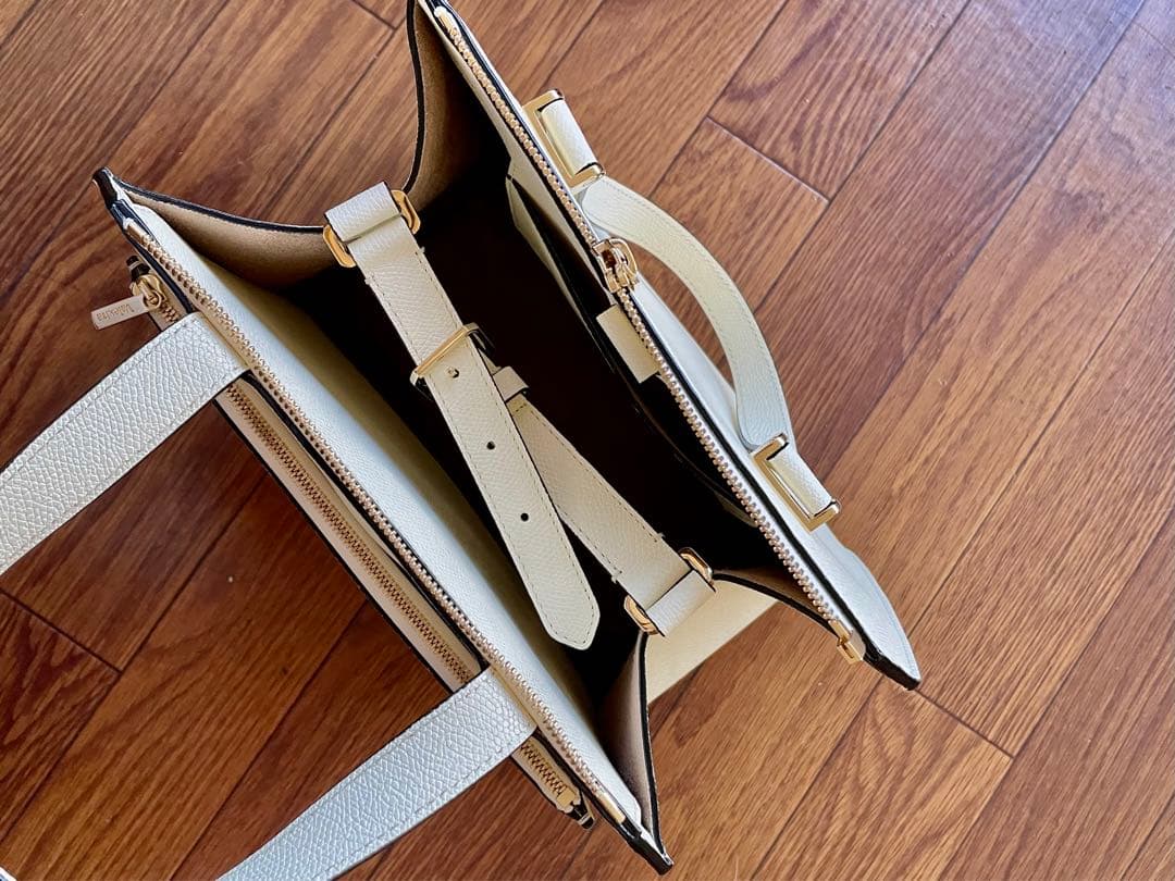 valextra ハンドバッグ　ホワイト　美品