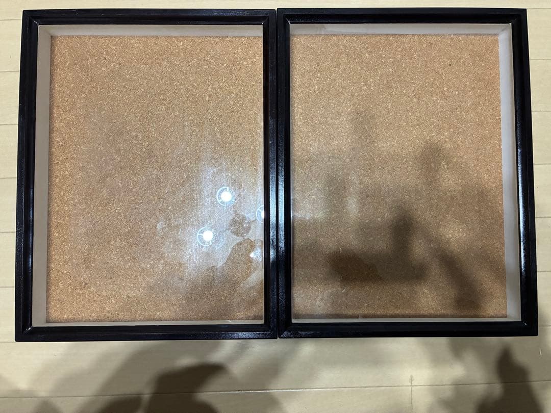 未使用×２　使用感あり×２　中型　ドイツ箱　標本箱　４個セット　昆虫　　コルク