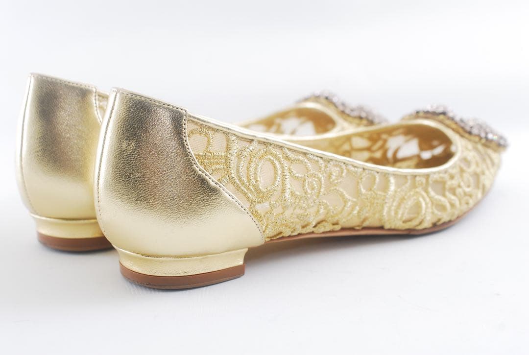 美品 マノロブラニク MANOLO BLAHNIK 23 50周年 ハンギシ