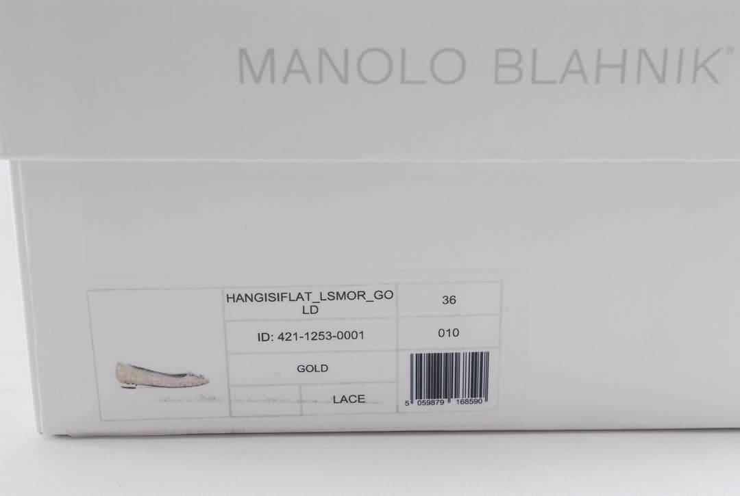 美品 マノロブラニク MANOLO BLAHNIK 23 50周年 ハンギシ