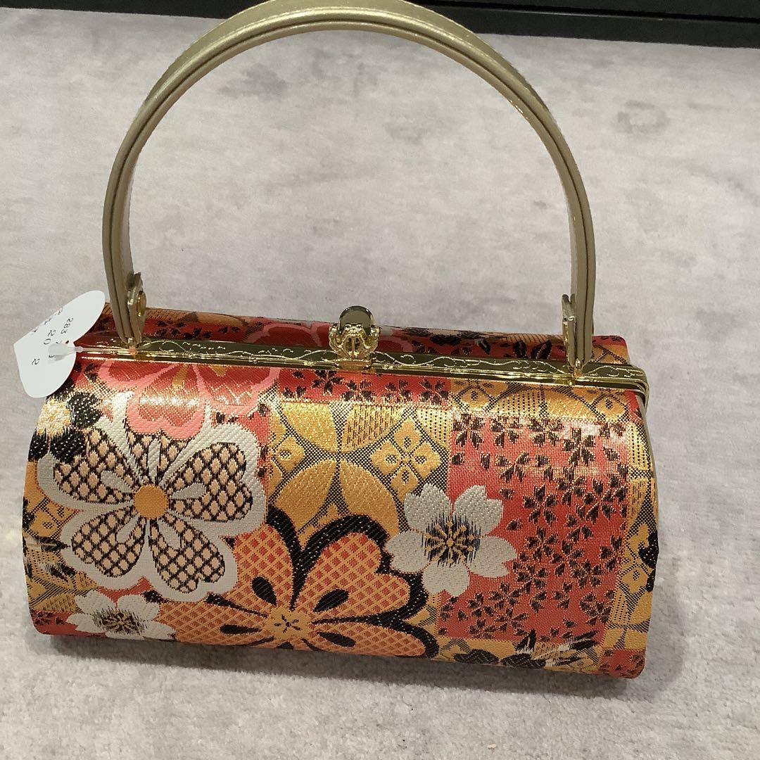 花柄バッグ　草履　セット　成人式の振袖・着物に！　※新品未使用品