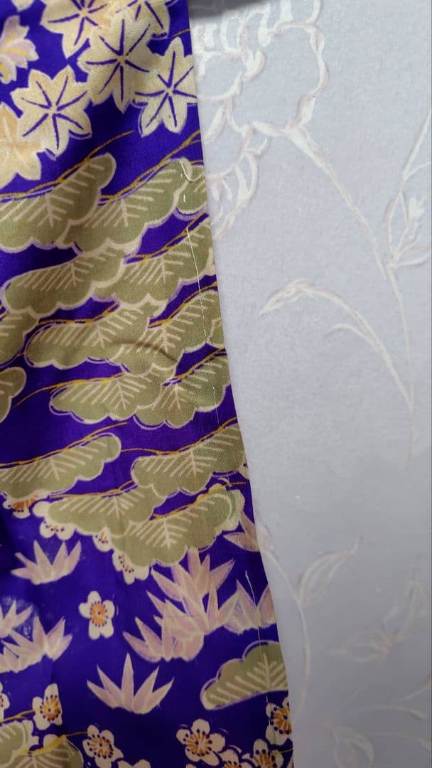 RK526アンティーク子供着物着丈104センチ裄丈52センチ木綿しつけ糸付き