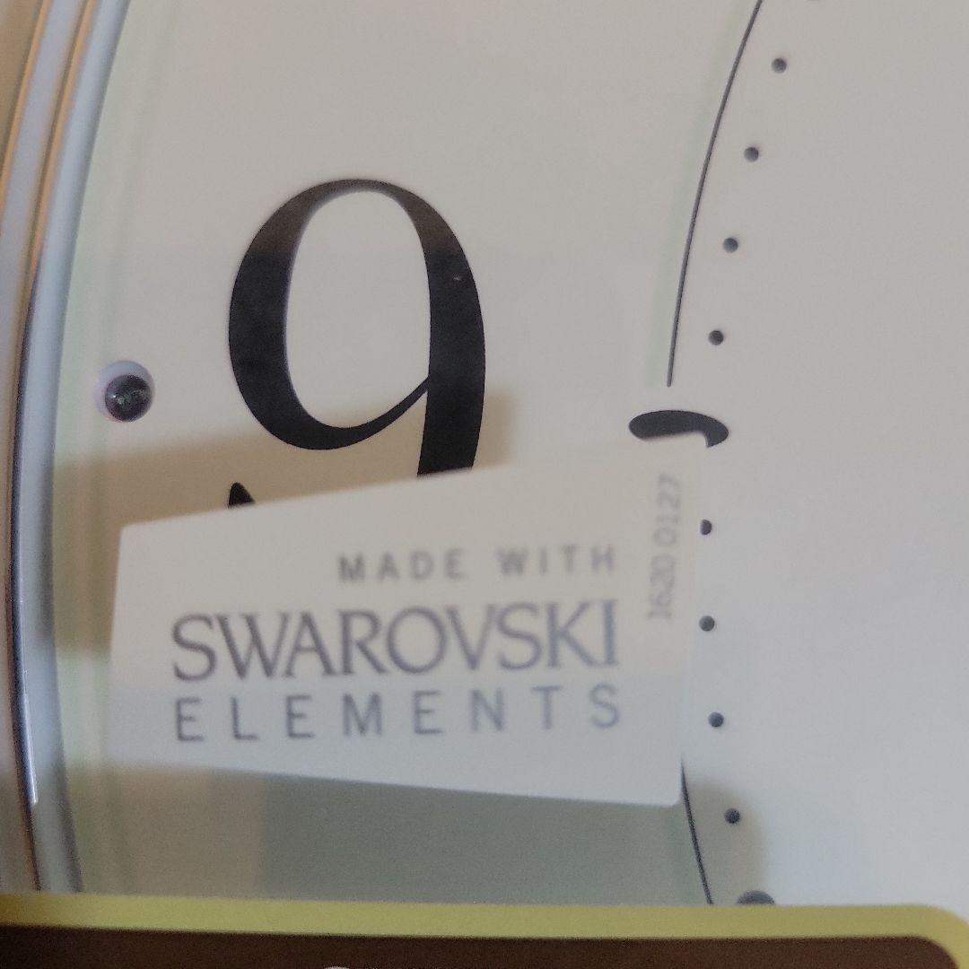 リズム時計パルミューズプラウド　電波時計　4MN512-005クリスタル振り子付