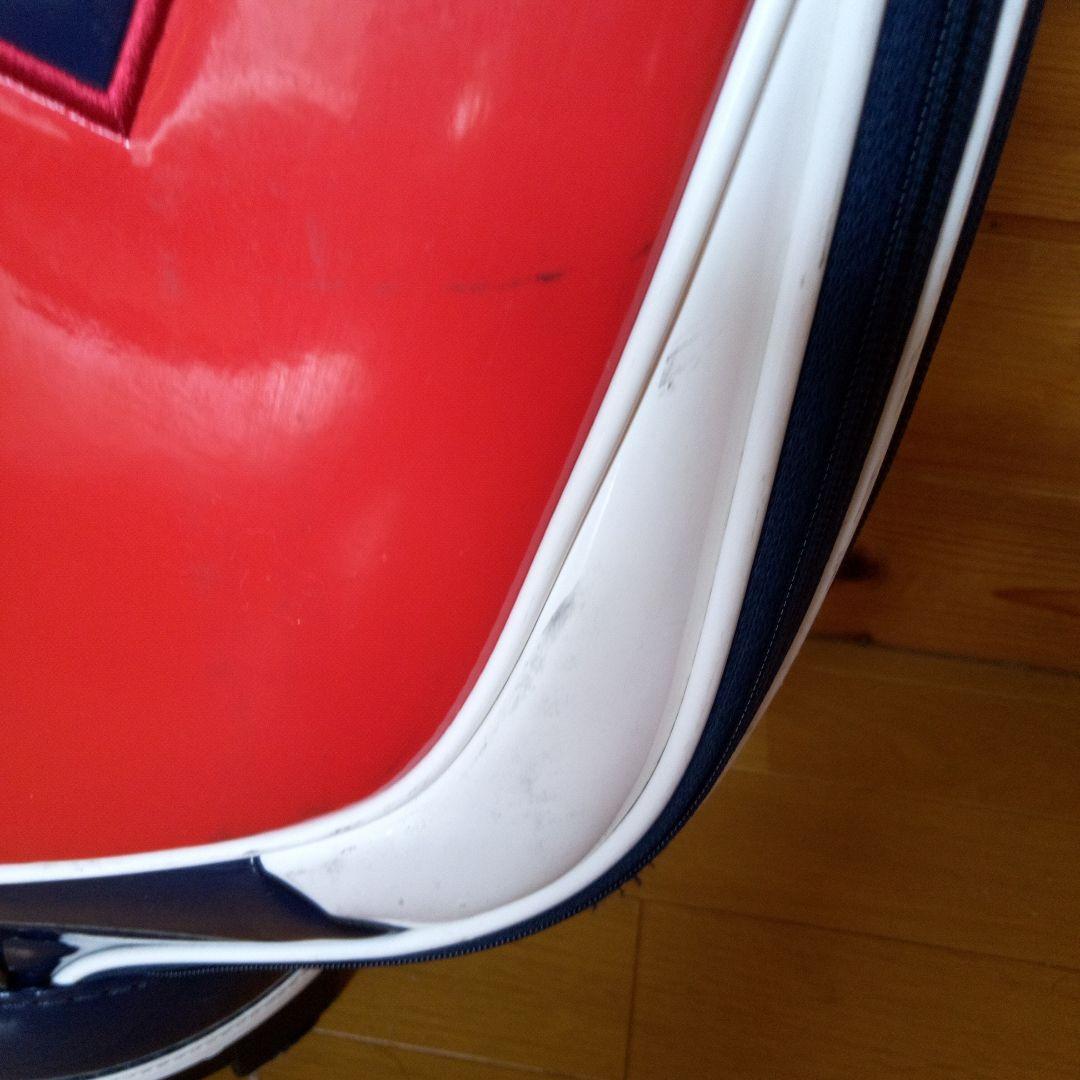 希少ロゴ　トミーヒルフィガー　キャディバッグ　2点式　ショルダー　9型　エナメル