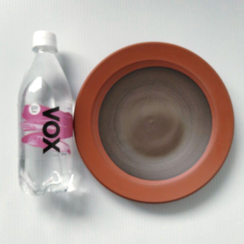 希少 佐渡 無名異焼 人間国宝 伊藤赤水 窯変 皿 大皿 工芸品 21,5cm