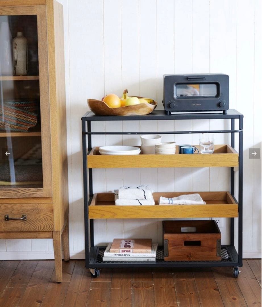 カ*レ様 ジャーナルスタンダードファニチャーサンクワゴンラックスチールラック 収