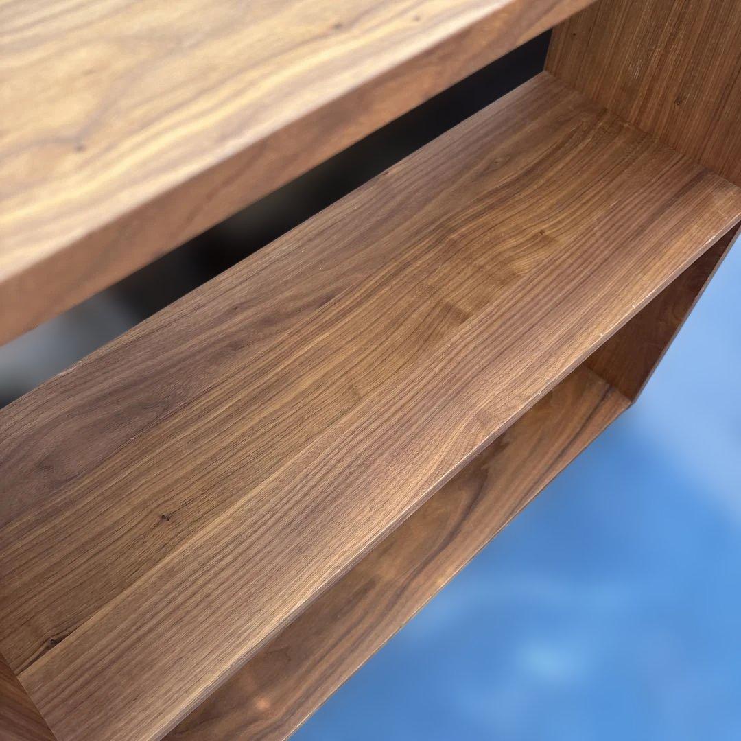 無印良品 MUJI スタッキングシェルフ ウォールナット 2段