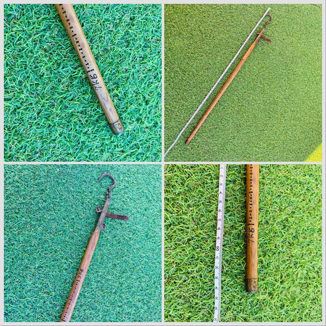 囲炉裏　自在鉤　分銅　囲炉裏小道具　天秤棒　堀如真 銅製 鯉型 風鎮　栓抜き