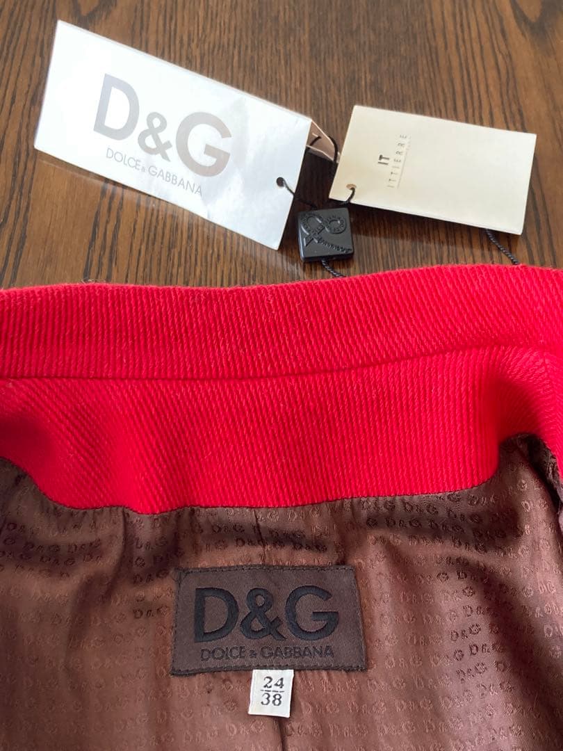 D&GDOLCHE&GABBANAROSSOピーコートmade in italy